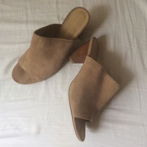 Suede Slip-on Sandal Mules